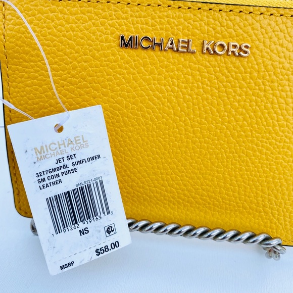 NWT MICHAEL MK Mercer Pebble Leather Coin Purse - Picture 3 of 5